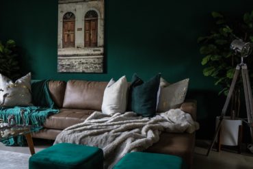Einrichtungsfarben: Grünes Wohnzimmer