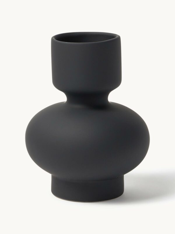 kleine schwarze Vase