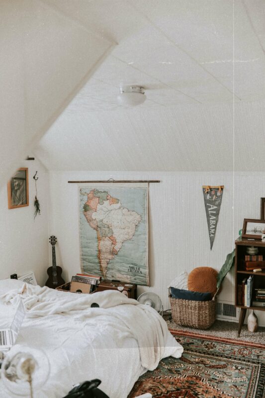 Bilder fürs Schlafzimmer: Landkarten